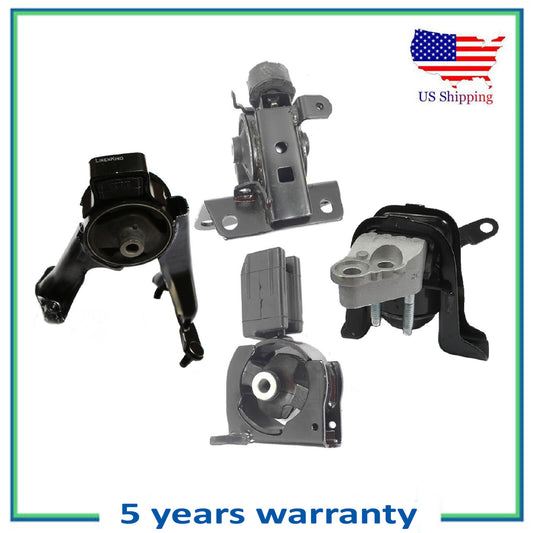 Set 4Pcs Engine Motor & Trans Mount Motorking For 05-06 Toyota Corolla XRS 1.8L