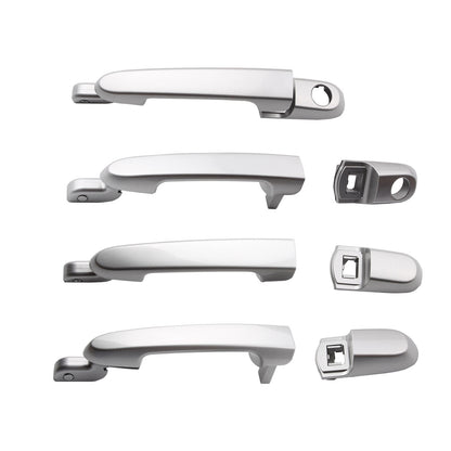 Set 4 pcs Outside Door Handle For 06-2011 Hyundai Accent 5S Platinum Silver Mica