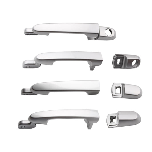 Set 4 pcs Outside Door Handle For 06-2011 Hyundai Accent 5S Platinum Silver Mica