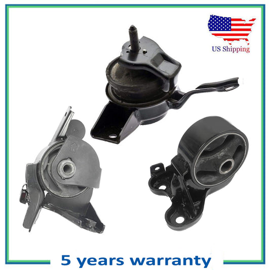 3PCS Motor & Trans Mount For 2001-2006 Hyundai Elantra 2.0L 7118 7128 7115 MT