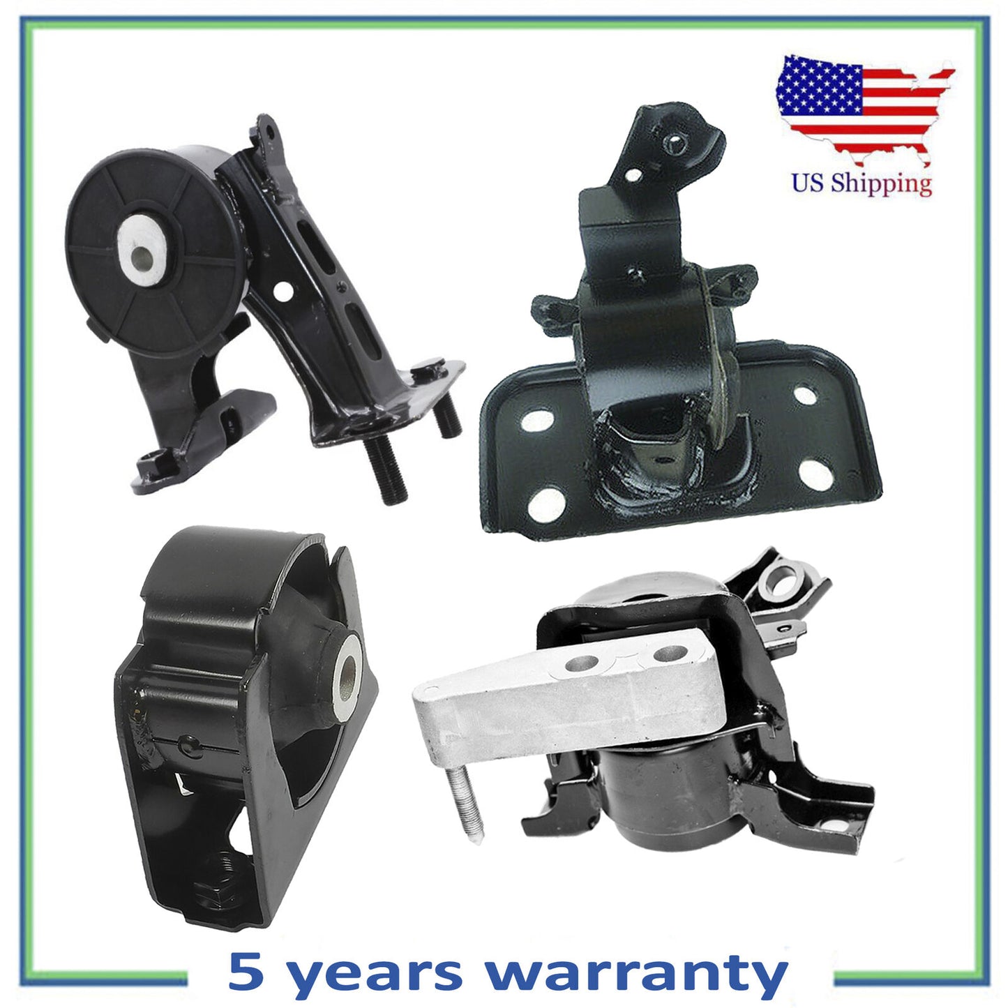 4 PCS Engine Motor & Transmission Mount for Automatic 2011-2016 Scion Tc 2.5L