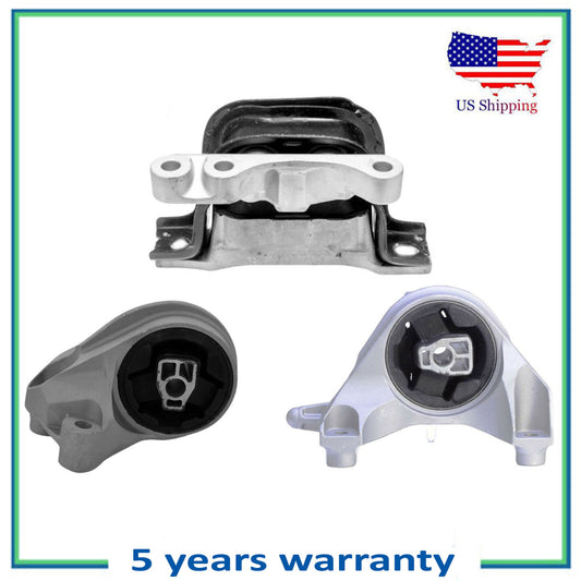 Set 3PCS Engine Motor & Automatic Transmission Mount For 08-2010 Saturn Vue 3.6L