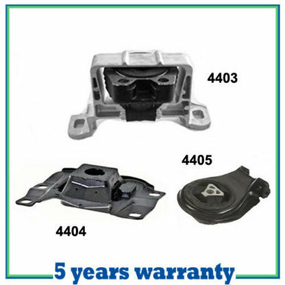 M094 Moteur & Trans Montage Set 3PCS Pour 04-09 Mazda 3 2.3L 4403 4405 4404