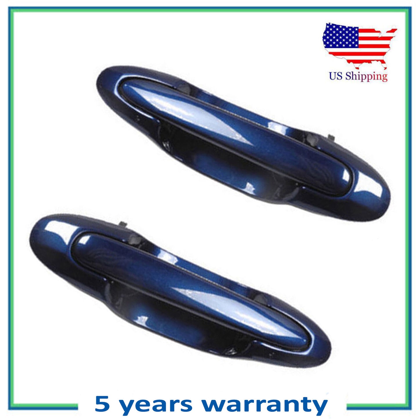 Rear Outside Outer Door Handle 2PCS For 2000-2006 Mazda MPV Blue Pacific 25B