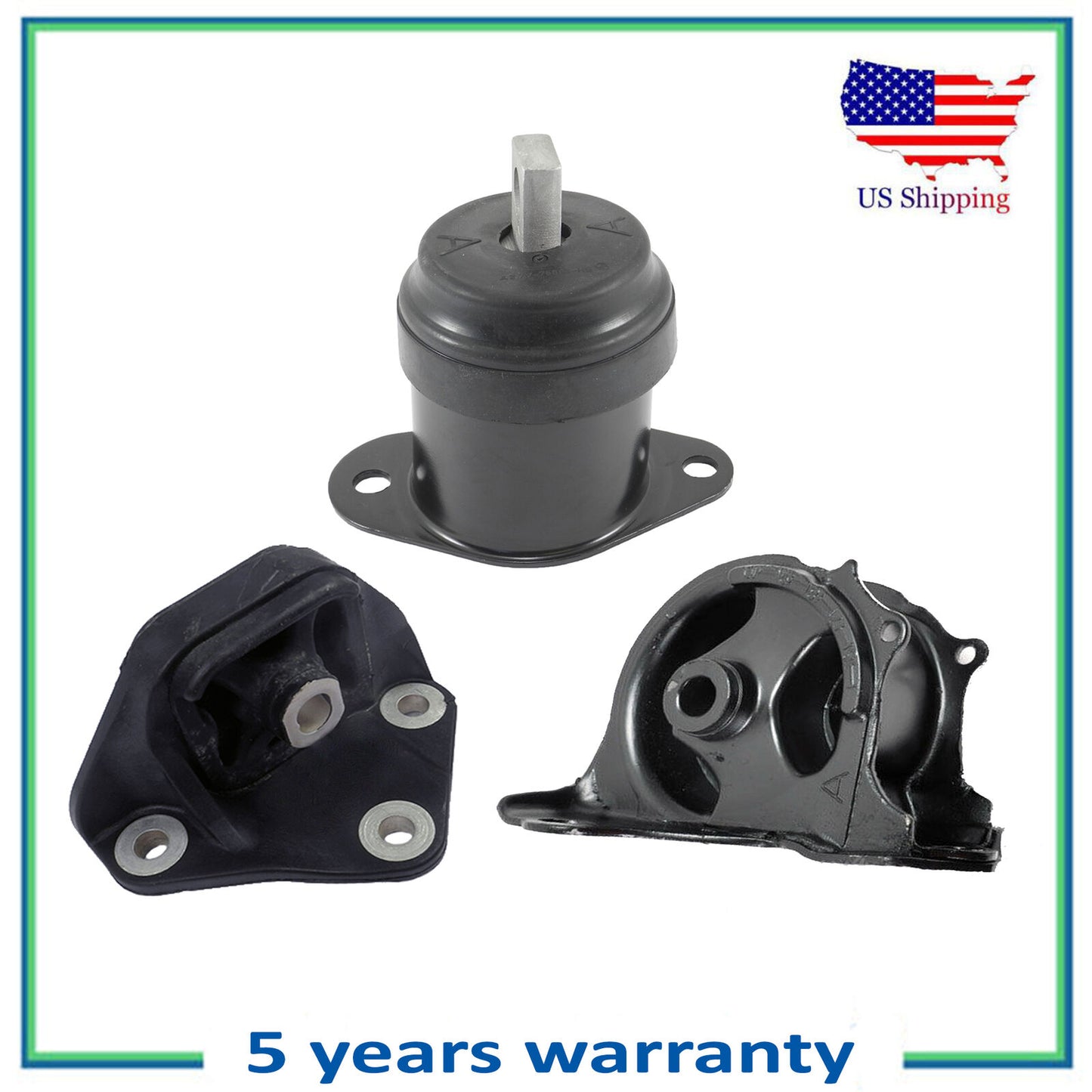 3PCS Juego Motor & Trans Montaje Para 2007-2008 Acura TL 3.5L 4517 4526 65037