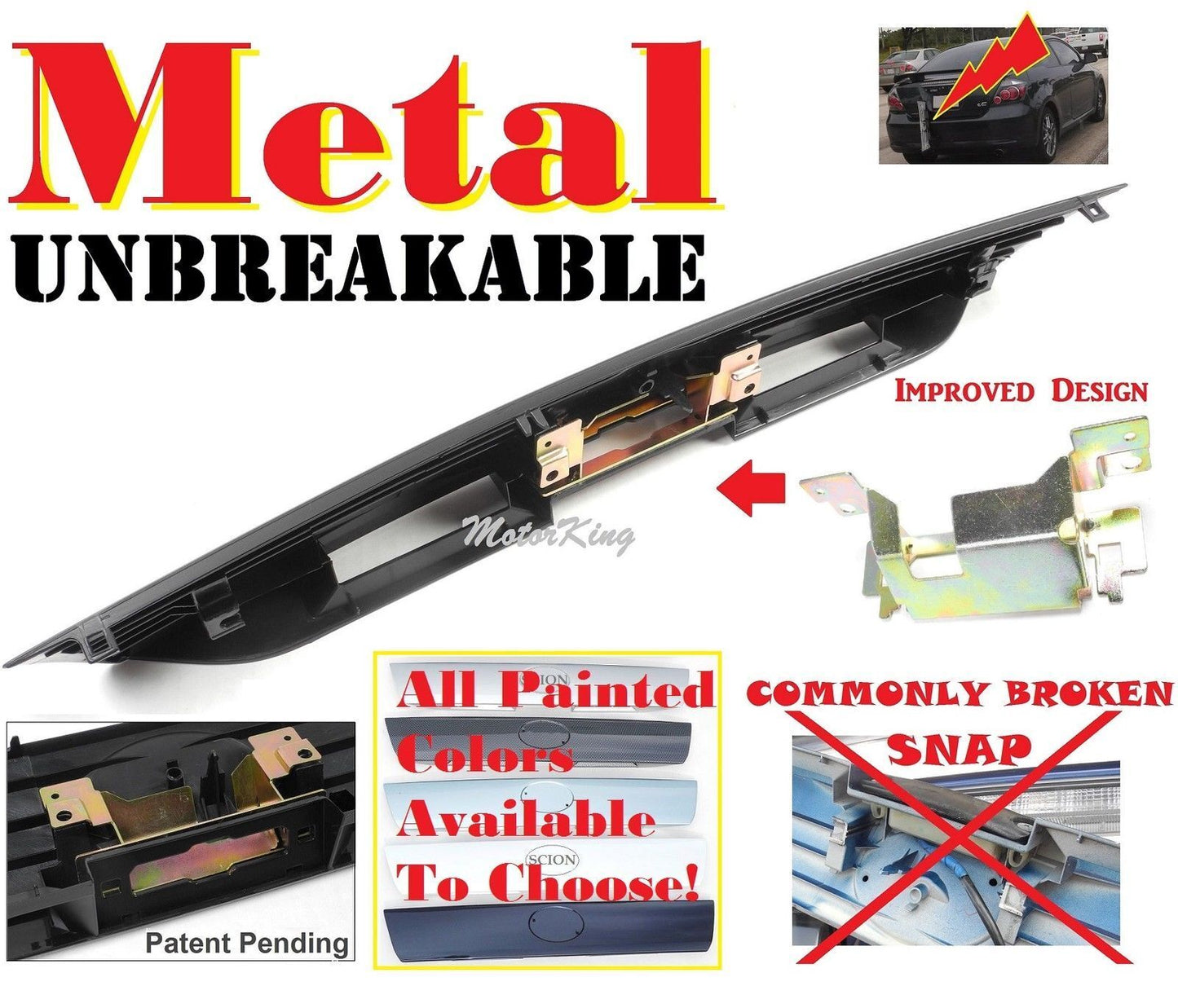 DS11H5SR Portón Levadizo Escotilla Puerta Mango Para 2005-2010 Scion TC Gris 1H5