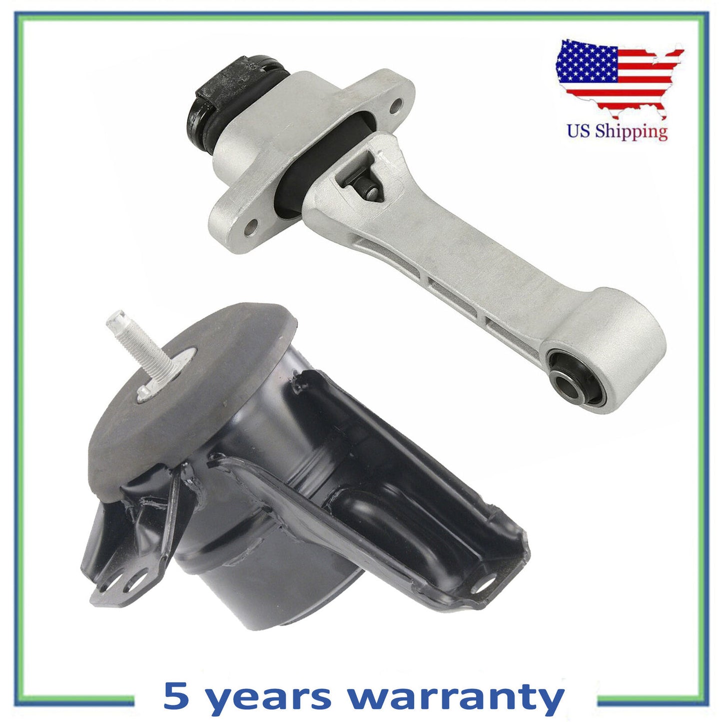 Set 2PCS Engine & Lower Torque Strut Mount For 16-18 Hyundai Tucson 1.6L 2.0L
