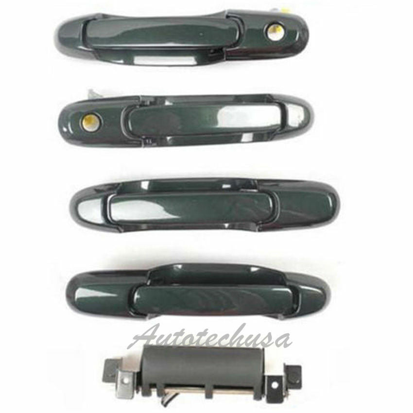 1998-03 For Toyota Sienna Set 4 & Liftgate 6R1 Green Outside Door Handle DS286