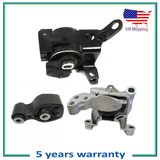 3PCS Engine Motor & Transmission Mount Auto Trans For 2014-2016 Mazda 3 2.0L