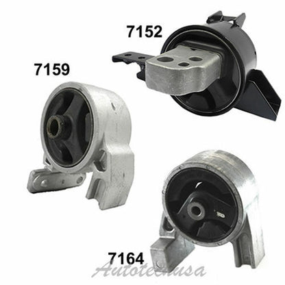 Engine Motor & Trans. Mount M1163 For Accent Rio Rio5 1.6L Set 3 7152 7159 7164