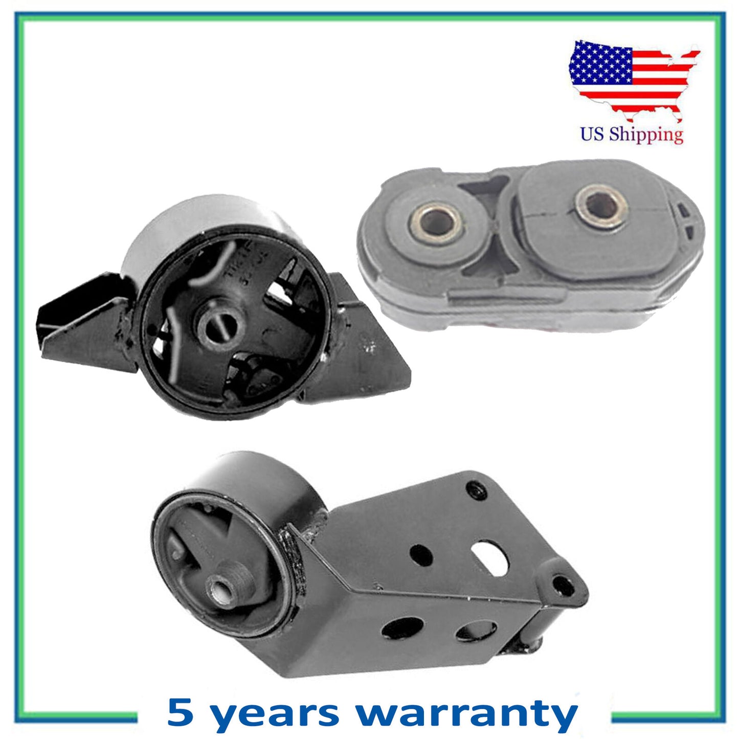 3PCS Engine Motor & Trans Mount For Manual Nissan Sentra NX 1.6L 6331 6324 6312
