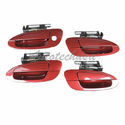 NoMoreBreaking For Nissan Altima Outside Door Handle DS225 Set 4 Ruby RED AX3