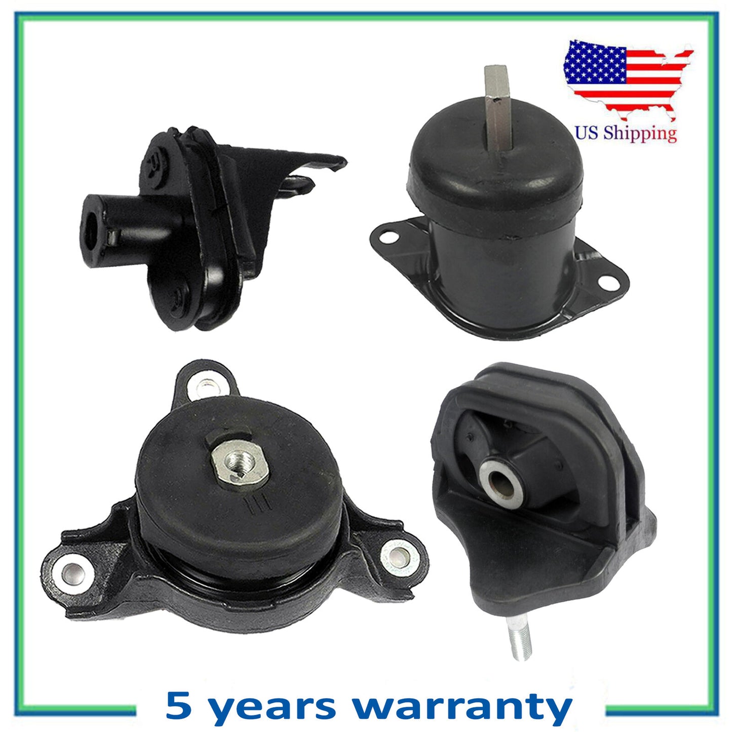 4 PCS Engine Motor & Trans Mount For New Acura TSX 3.5L 65025 65003 4577 4561