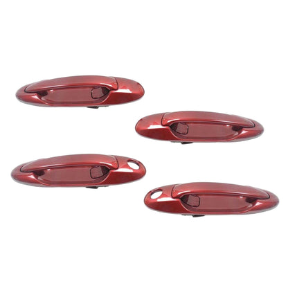 Set 4pcs Outside Door Handle For 3K4 Sunfire Red Pearl Toyota Tundra Sequoia