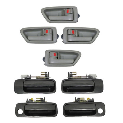 97-01 For Toyota Camry 4 Sage Interior 4 Gray 930 Outside Door Handle Set 8 DS24