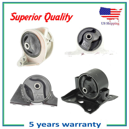 Set 4pcs Moteur & Transparent Montage Auto Pour 00-01 Nissan Sentra 2.0L Se