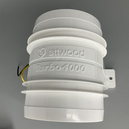 Attwood 1749-4 Turbo 4000 Serie 4-Inch Turbo in-Line Soffiatore