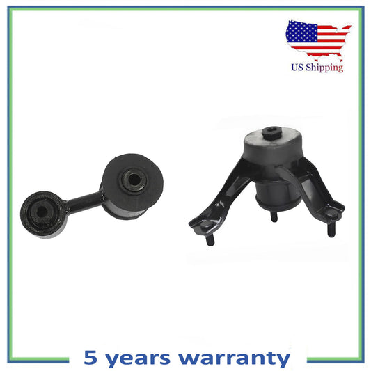 2PCS Japan Built Rear Torque Strut & Trans Mount For 2002-2006 Toyota Camry 2.4L