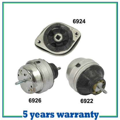 M838 Engine Motor & Trans Mount 3PCS For 97-05 Audi A4 Quatt VW Passat 1.8L
