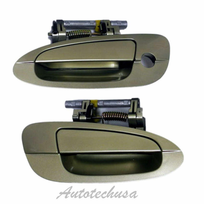 For 02-05 06 NISSAN ALTIMA Front Pair EY1 Champagne Gold Outer Door Handle DS245