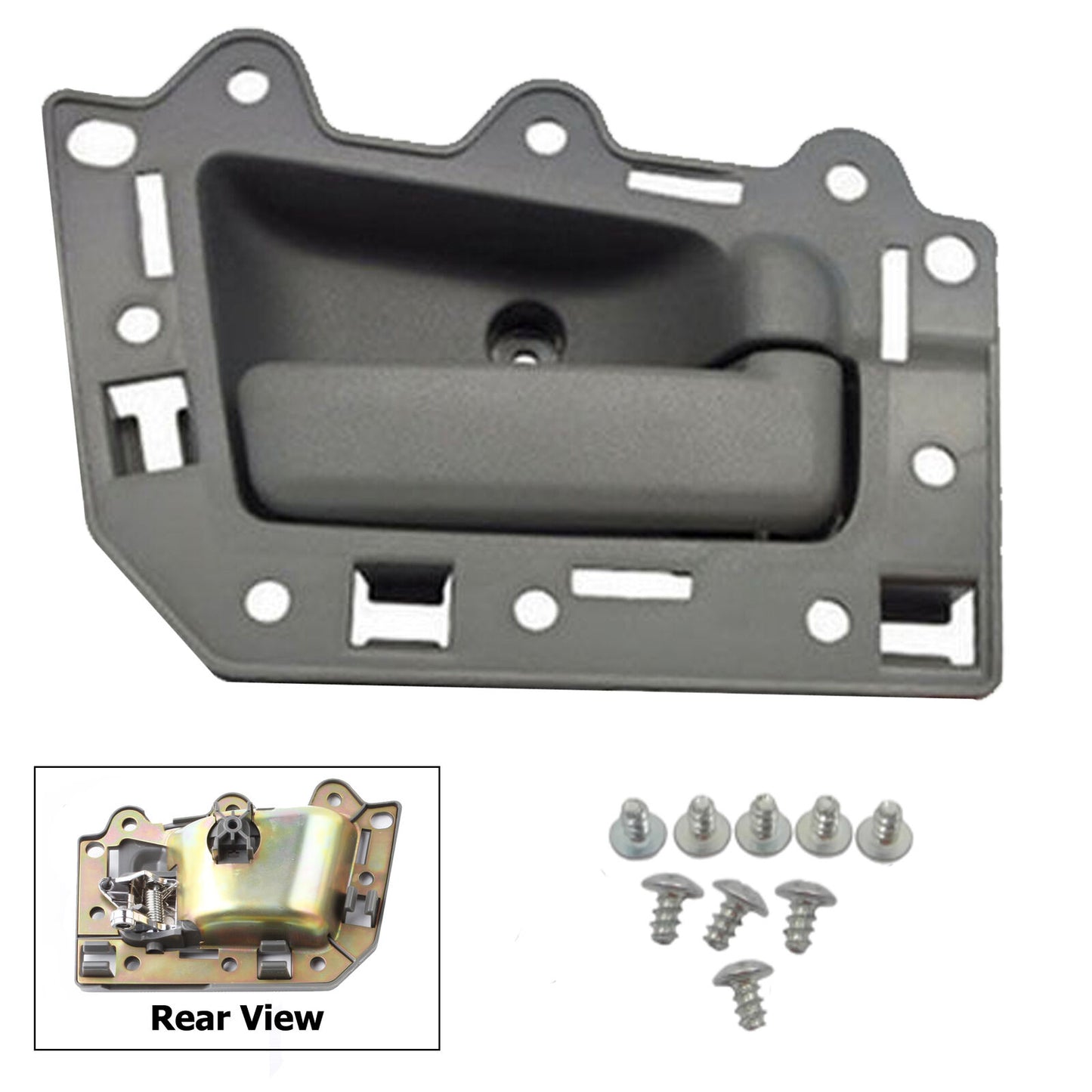 Set 4 Inner Interior Door Handle DS300-NS 2005-2011 For Jeep Grand Cherokee Gray