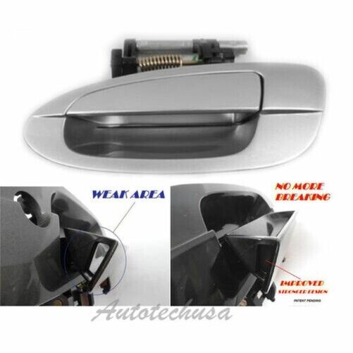 B3769 For 02-06 NISSAN ALTIMA Outside Door Handle Rear Left KY1 Silver Metallic