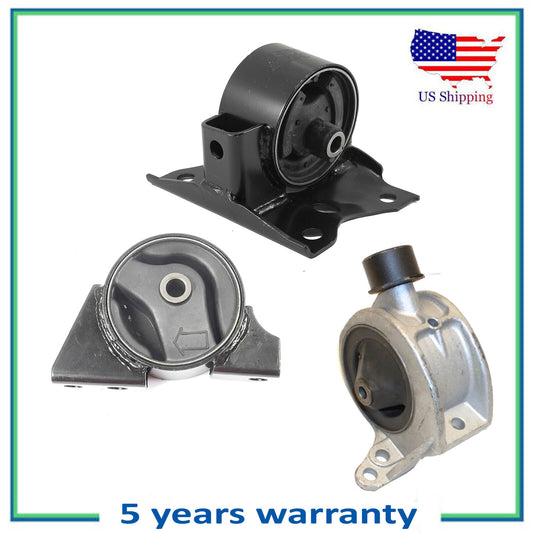 Set 3PCS 4301 7315 7365 Engine Motor & Trans Mount For 00-01 Nissan Sentra 2.0L