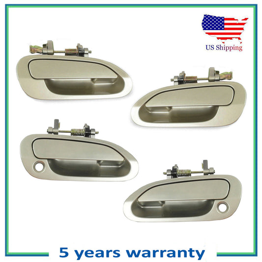 Set 4 Outside Door Handle For 98-02 Honda Accord YR508M Heather Mist Metallic