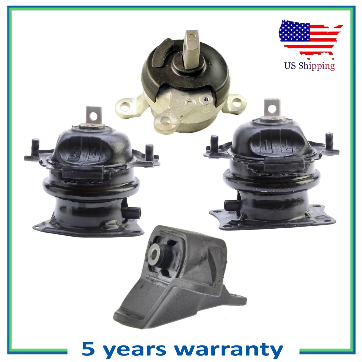 4PCS Motore & Auto Trans Montante Per Acura MDX Honda Odyssey Passport Pilot