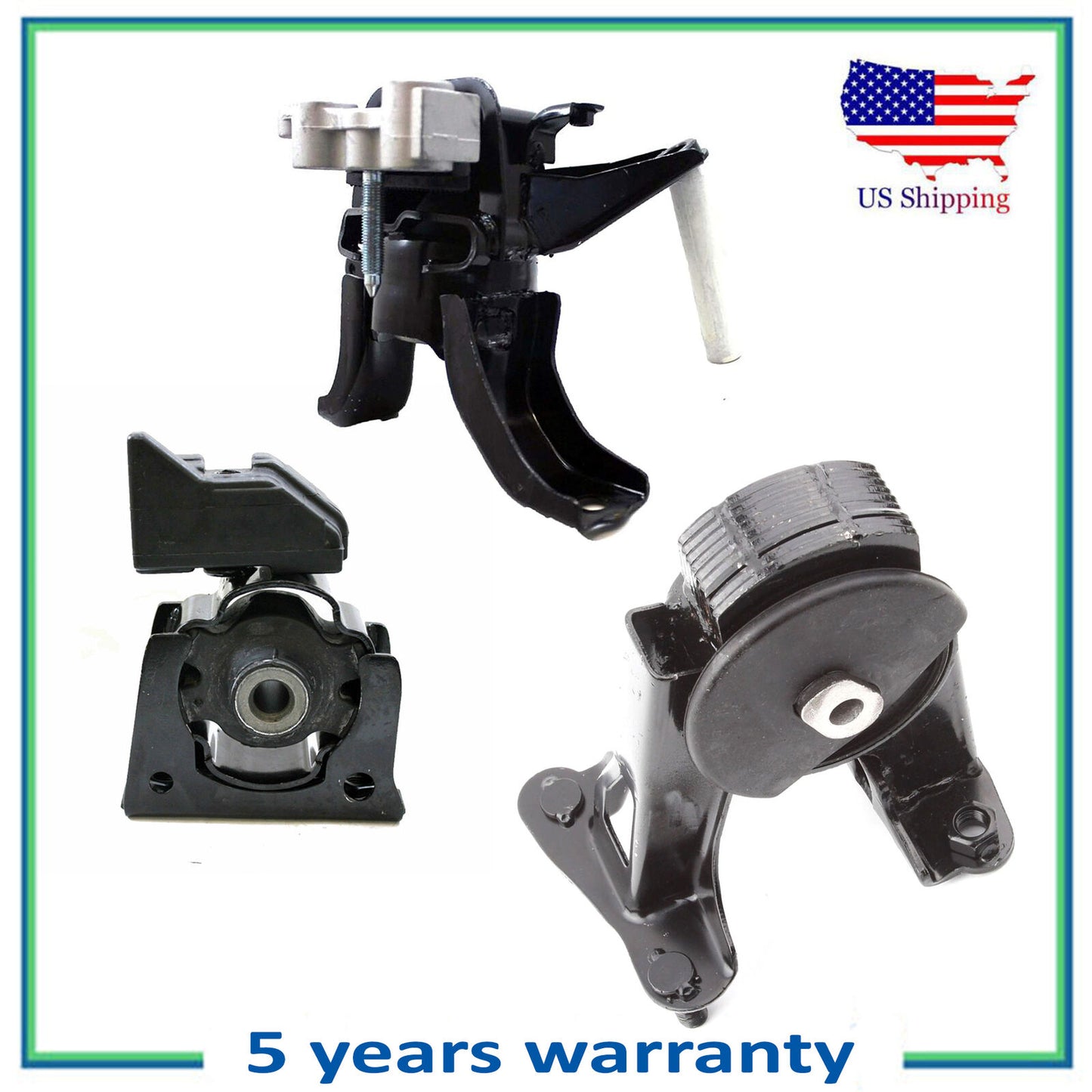 3PCS Engine Motor & Trans Mount For 2011-2015 Lexus CT200H Toyota Prius 1.8L