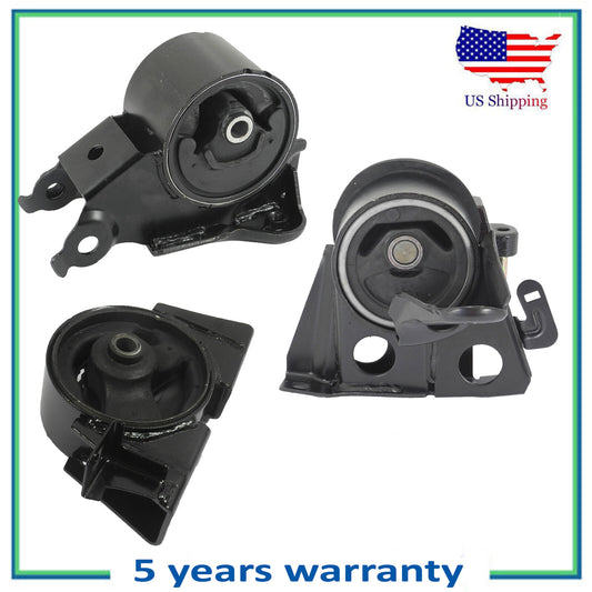 3PCS Engine Motor & Trans Mount For 2005-2006 Nissan X-Trail 2.5L 7333 7335 7336