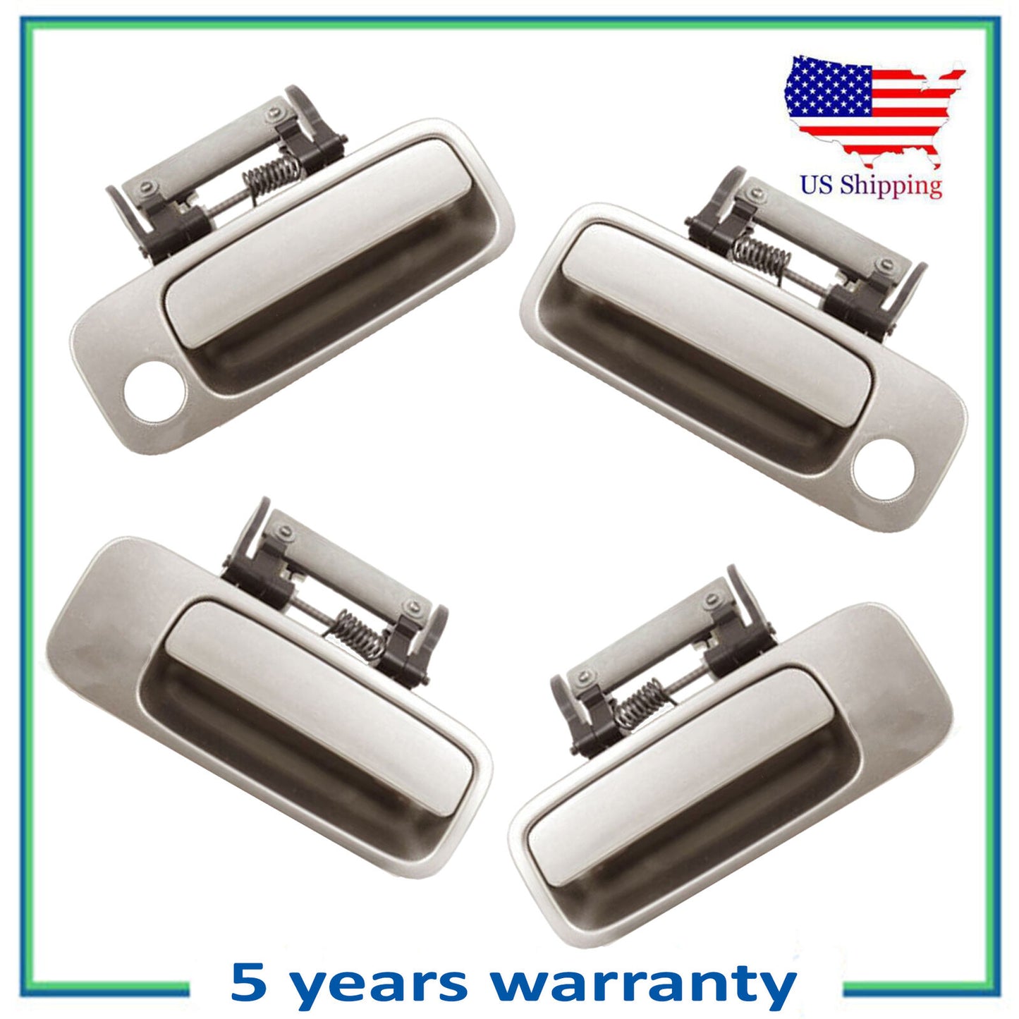 Set of 4 pcs Outside Door Handle For 00-04 Toyota Avalon 4Q2 Desert Sand Mica