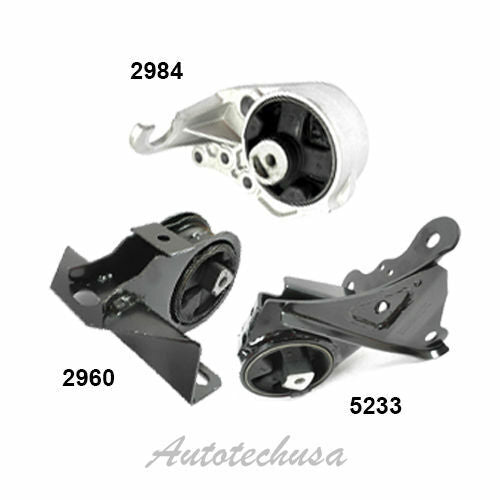 M780 Engine & Trans Mount Set 3PCS For 1996-2000 Dodge Grand Caravan 3.3L 3.8L