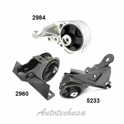 M780 Engine & Trans Mount Set 3PCS For 1996-2000 Dodge Grand Caravan 3.3L 3.8L