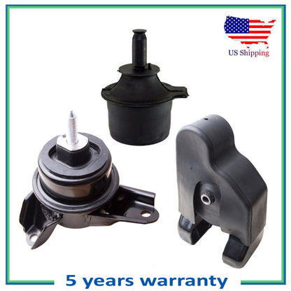 Set of 3PCS Engine Motor Mount New For 2009 2010 2011 Hyundai Azera 3.3L 3.8L V6
