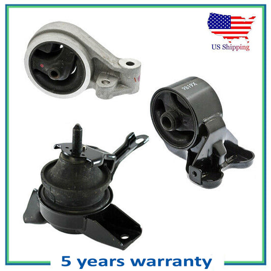 Set 3PCS New Engine Motor Mount Auto Trans For 05-06 Kia Spectra5 2.0L