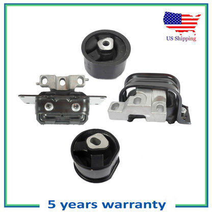 4 PCS Engine Motor & Trans Mount For 1995-1997 Chrysler Cirrus 2.4L 2.5L Bushing