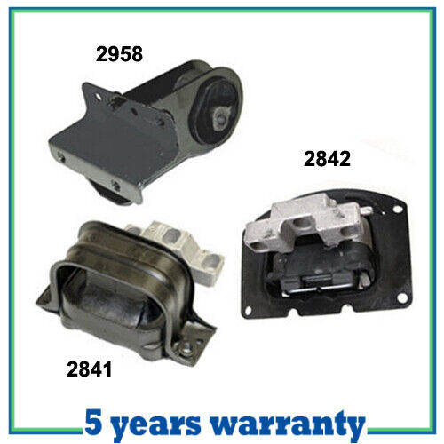 M157 Converible Engine Motor & Trans Mount For 96-00 Chrysler Sebring 2.5L 3PCS