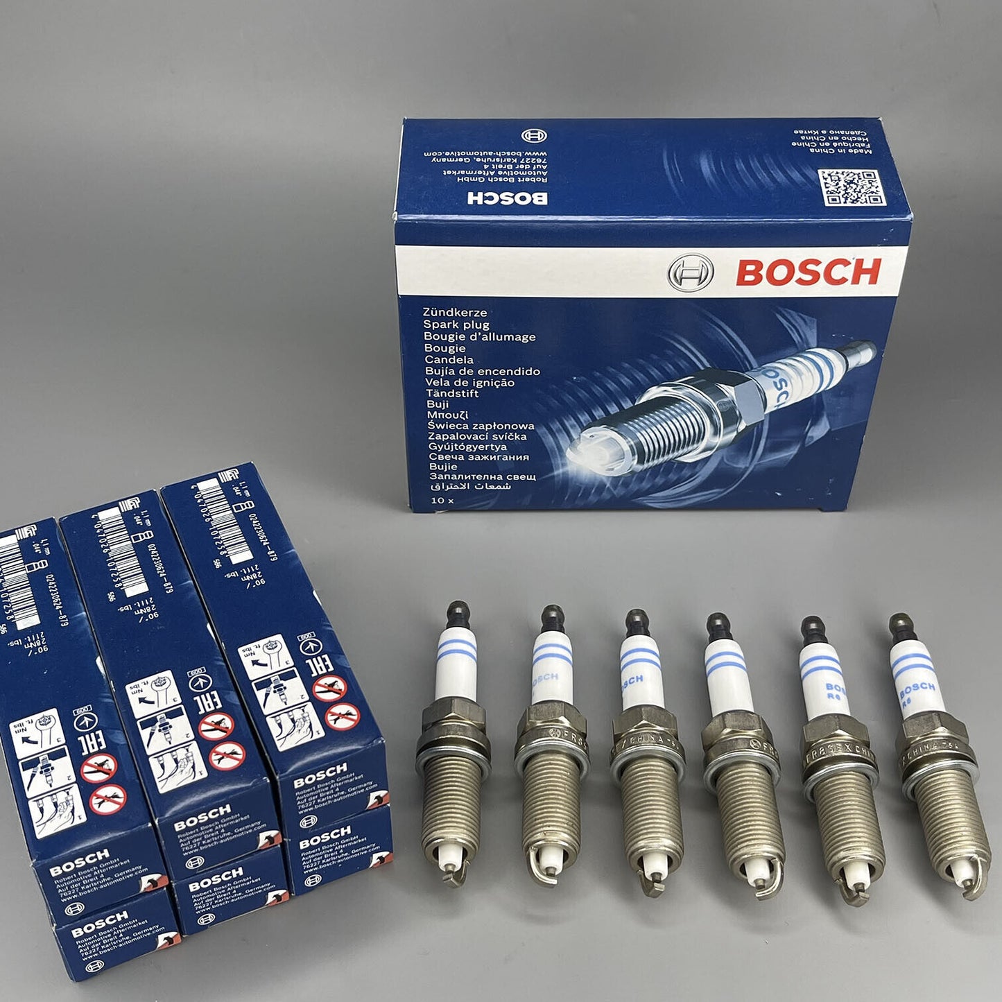 OE Bosch Nickel Spark Plug 6PCS For Ram 1500 2500 3500 Dodge Challenger