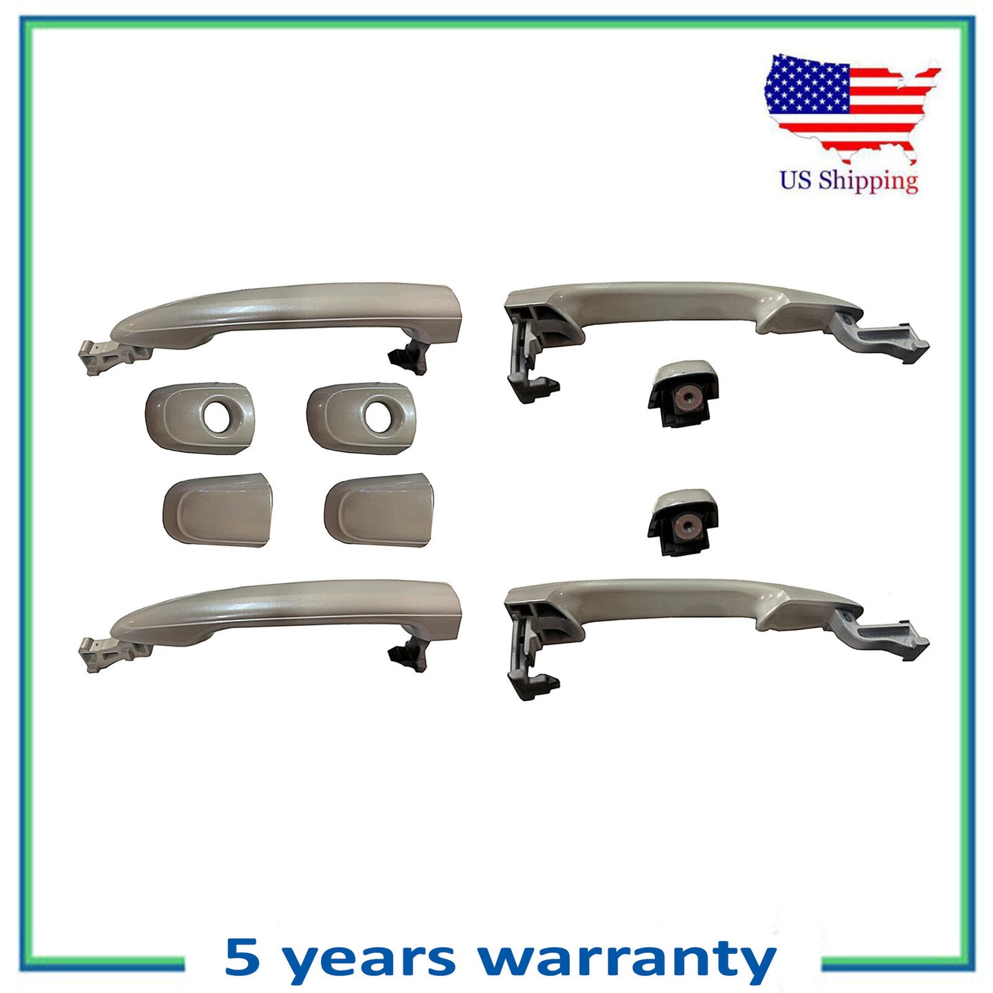 Set 4PCS Neuf Extérieur Porte Poignée Pour 2004-2010 Toyota Sienna Tempête Perle