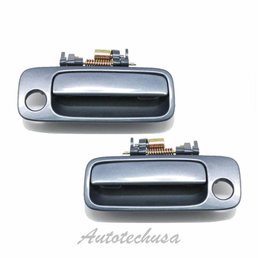 97-01 For Toyota Camry Set 2 Blue 8N4 Left & Right Outside Door Handle DH27