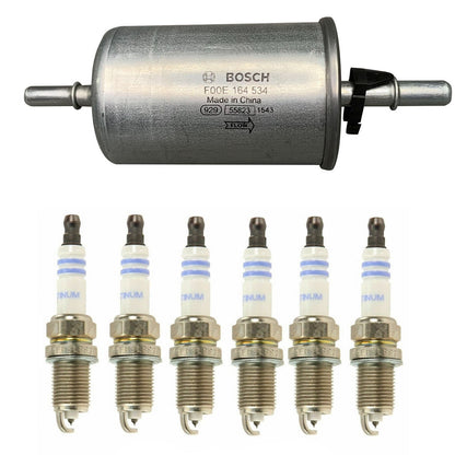 For 1991-1995 Ford Thunderbird Super Coupe 3.8L EO Fuel Filter Spark Plug Set