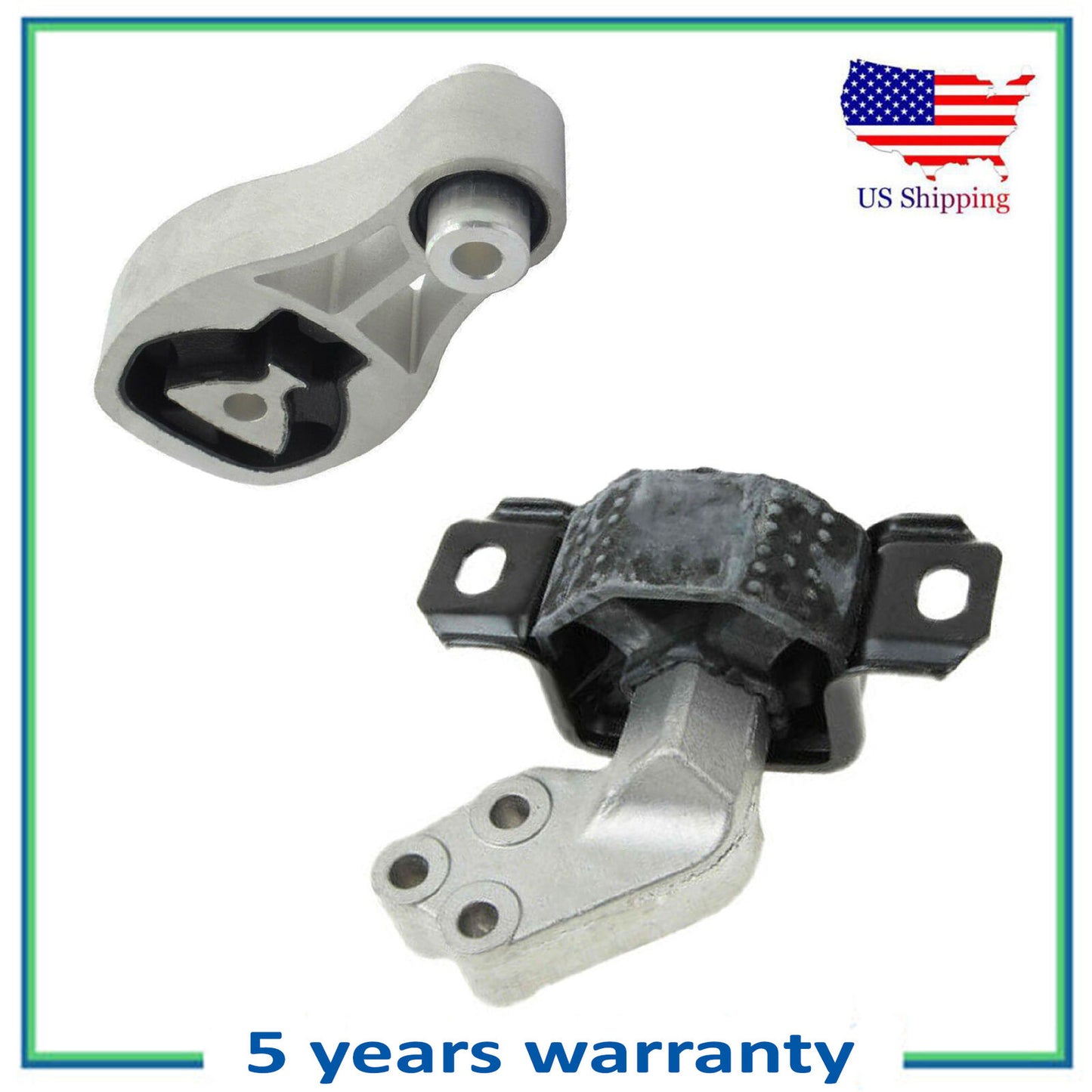 Set 2PCS Right & Front Torque Strut Mount For 08-15 Smart Fortwo 1.0L/ Electric