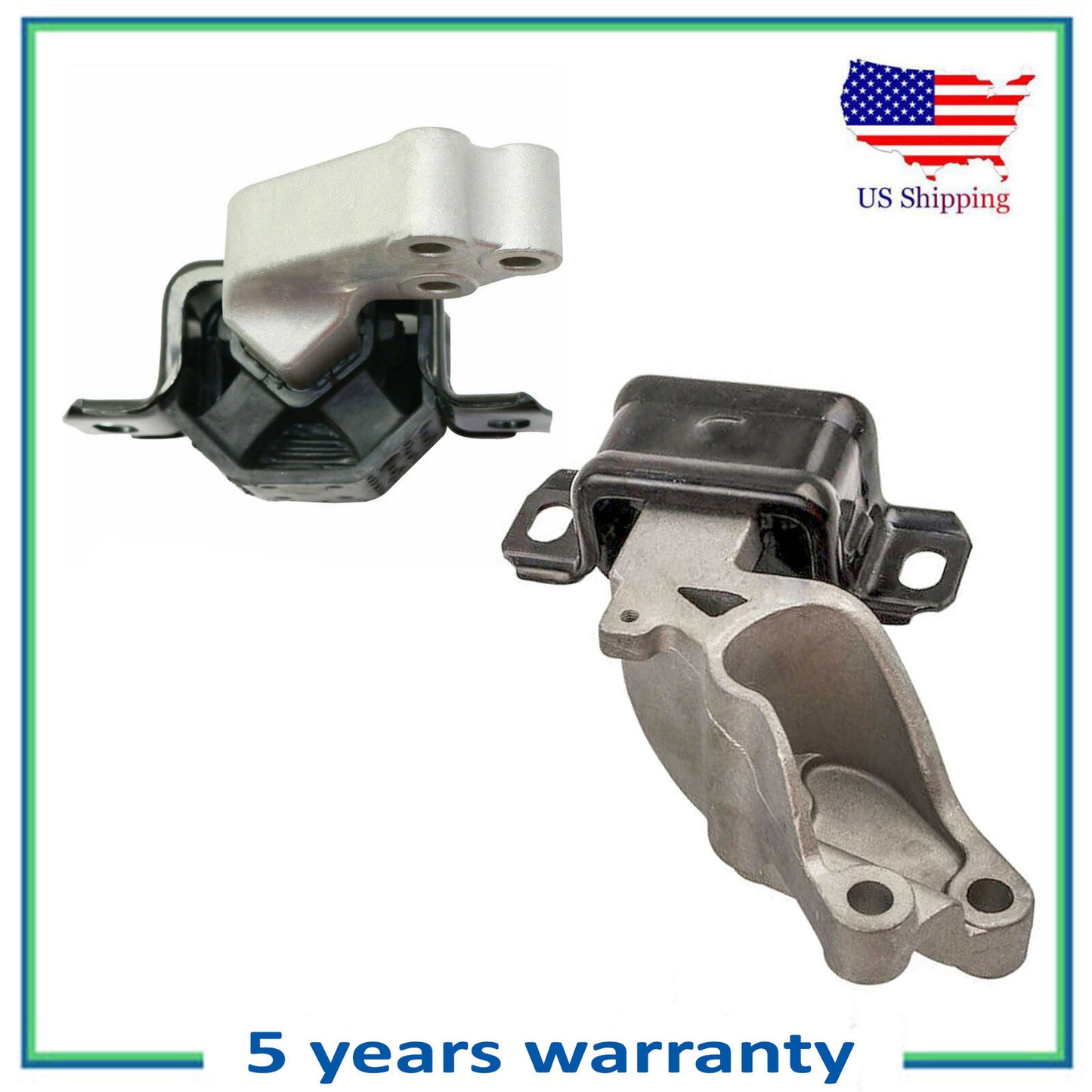 Juego 2PCS Motor & Trans. Montaje Para 2008-2015 Smart Fortwo 1.0L / Eléctrico