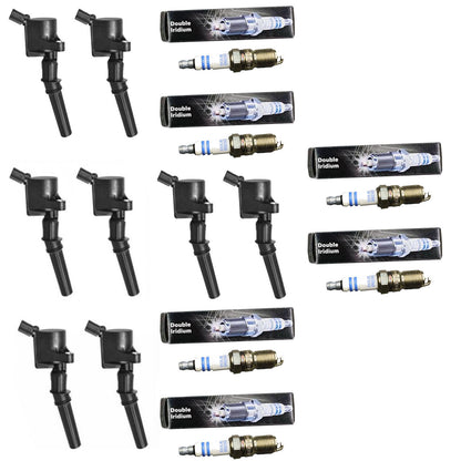 8 Motorking Encendido Bobina DG508 & 8 Bosch Iridio Bujía Para Ford Expedition