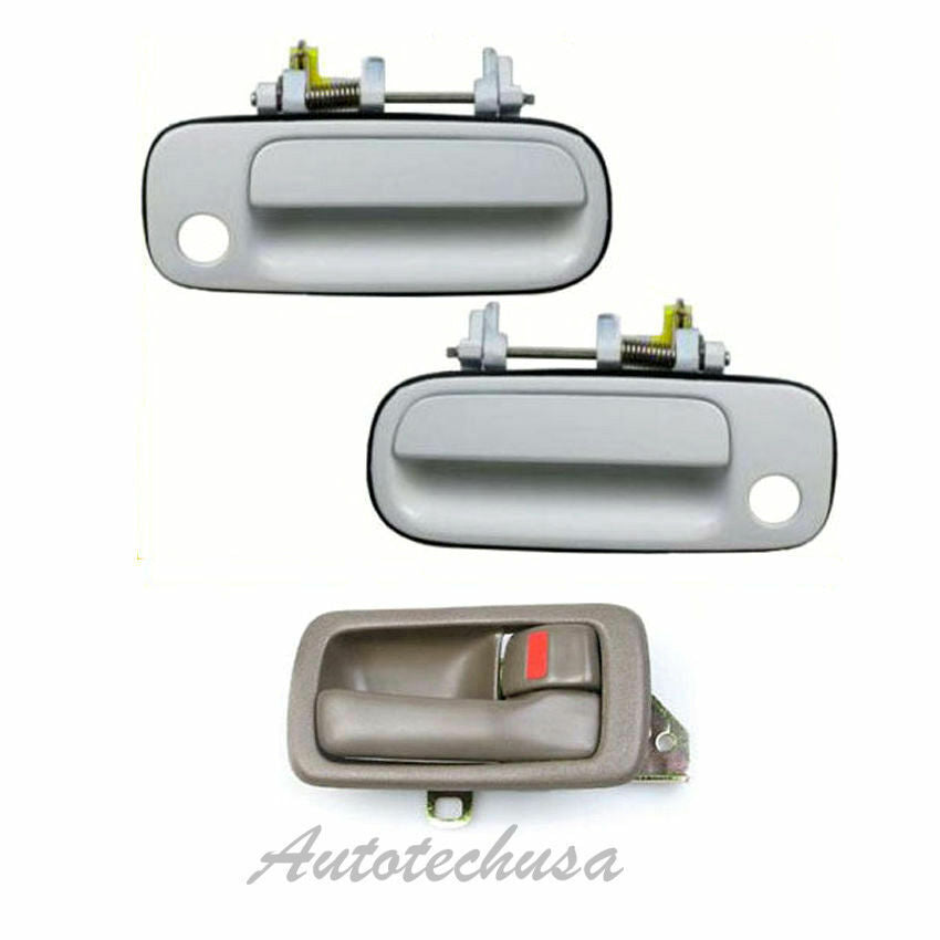 92-96 Per Camry Porta Manico 2 Anteriore Esterno Bianco 040 & Marrone R DS441