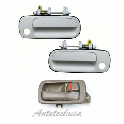 92-96 Per Camry Porta Manico 2 Anteriore Esterno Bianco 040 & Marrone R DS441