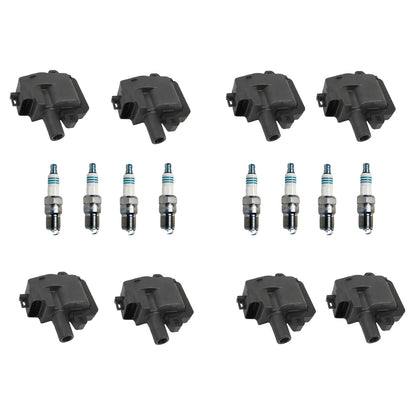 New UF192 Ignition Coil & 5325 Spark Plug For Chevrolet GMC Pontiac 5.7L 8.1L