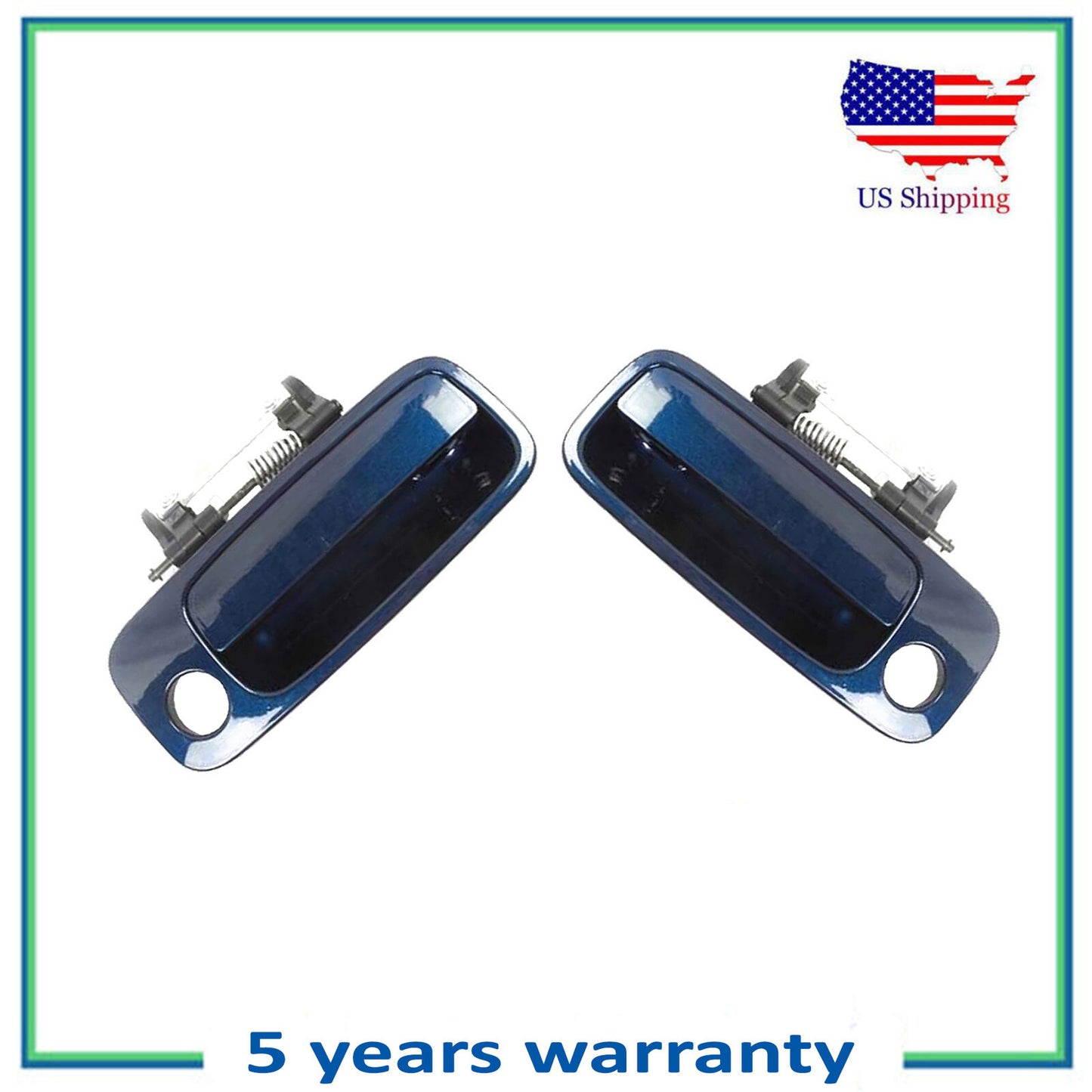 Front Pair Set Outside Door Handle For 00-04 Toyota Avalon 8Q0 Stratosphere Mica