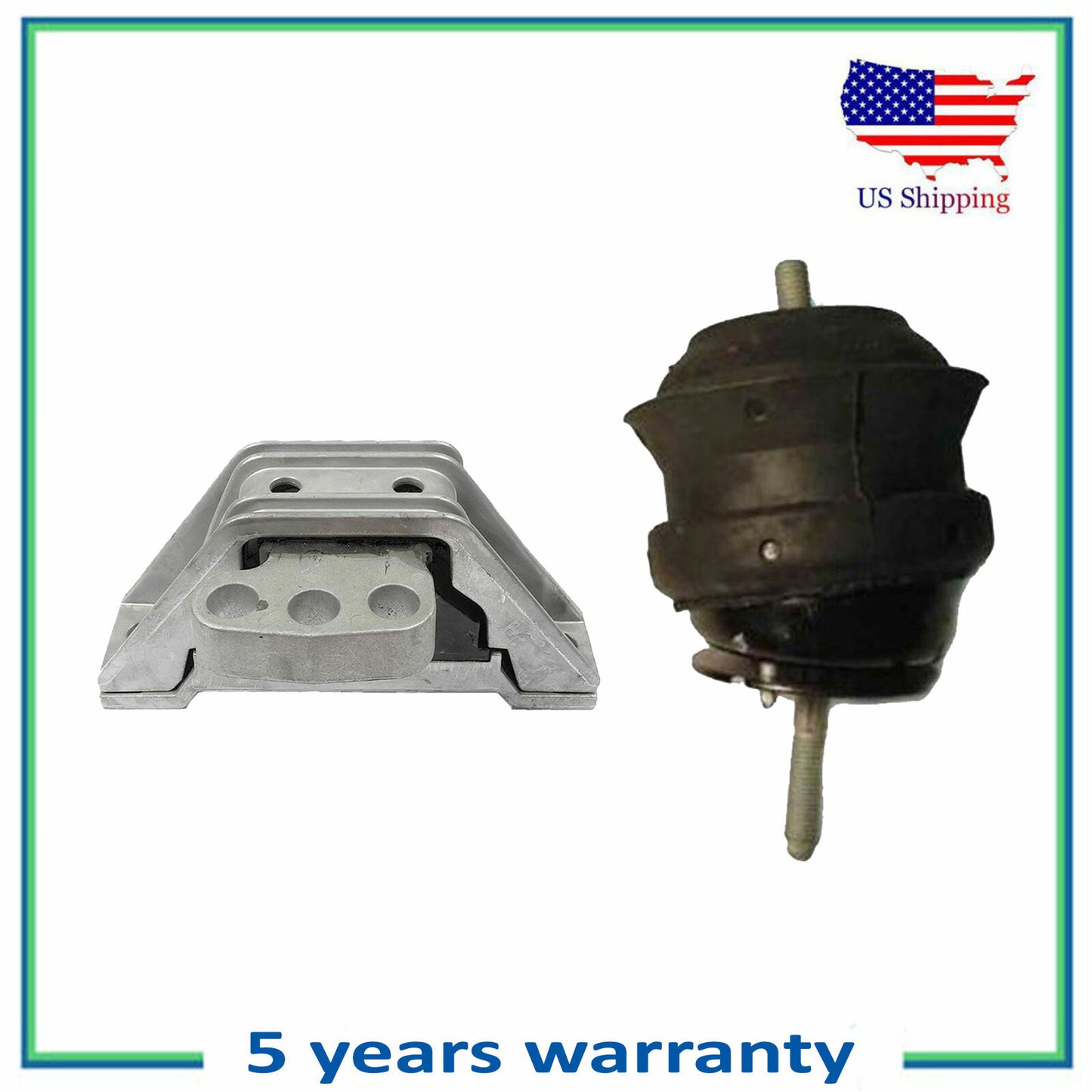 SET 2PCS 5235 5324 Engine Motor & Trans Mount For 98-99 Cadillac Seville 4.6L